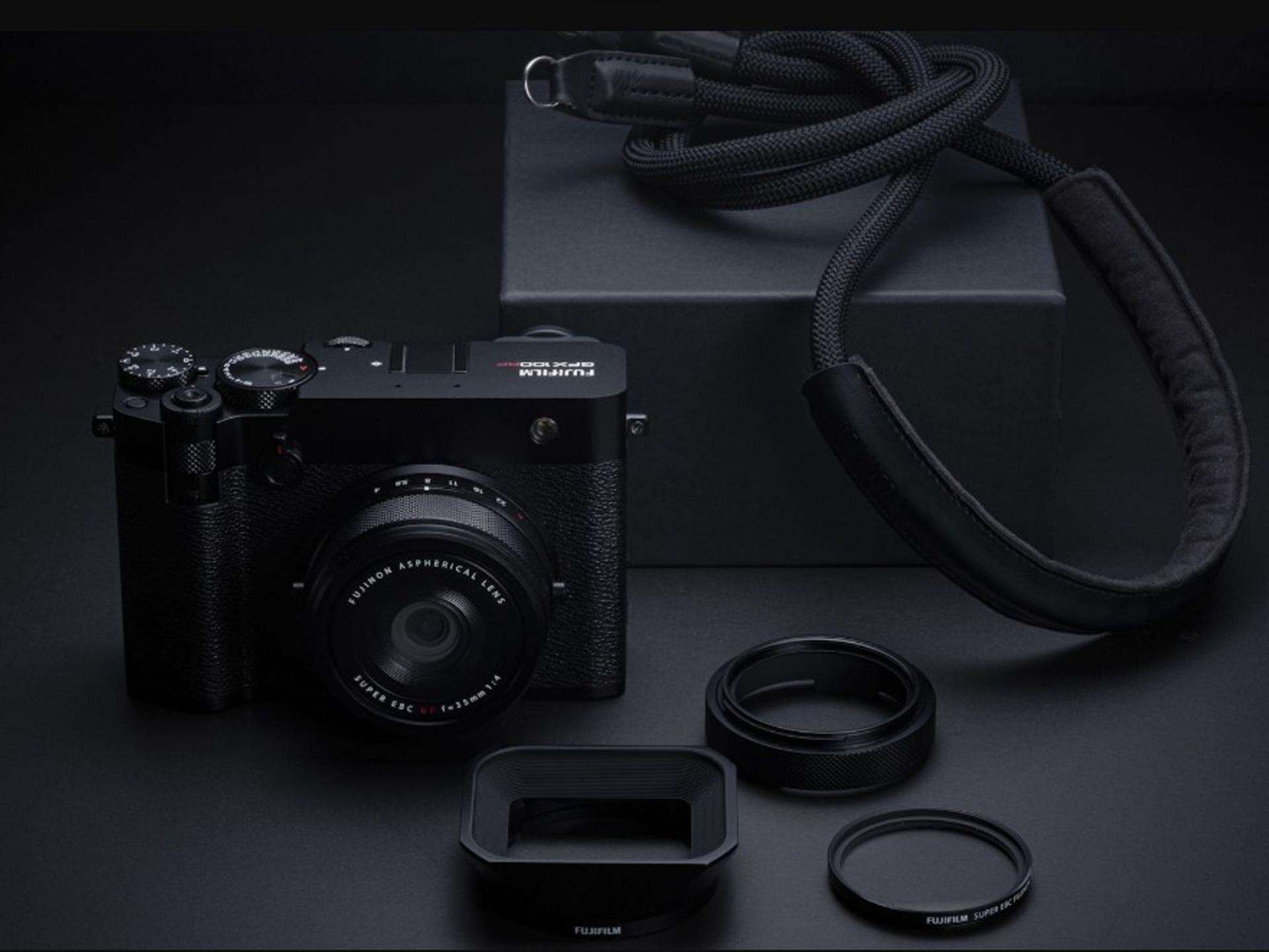 Fujifilm GFX100RF Digital Camera Silver box contents