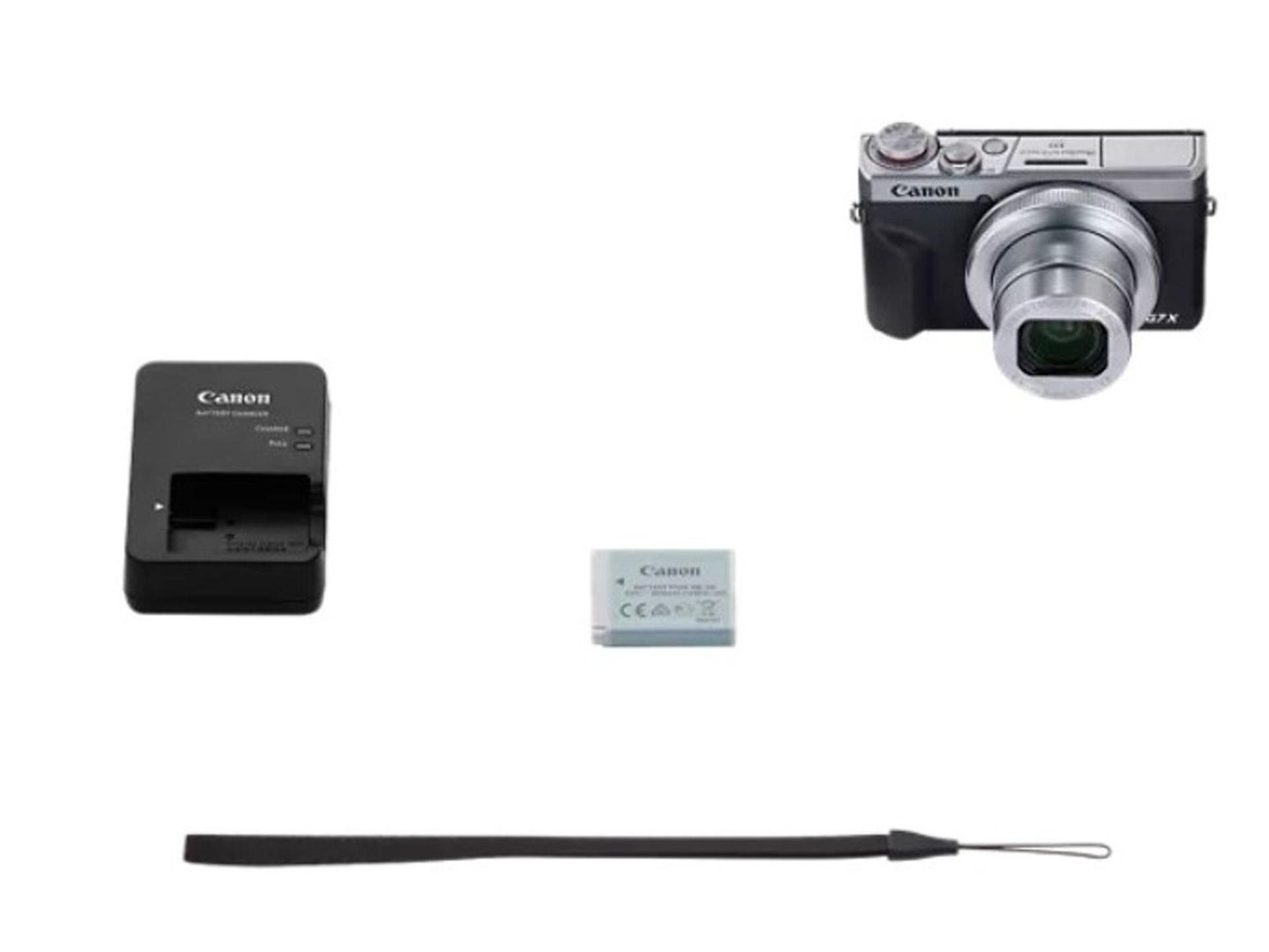 Canon PowerShot G7 X Mark III Digital Camera - Silver box contents
