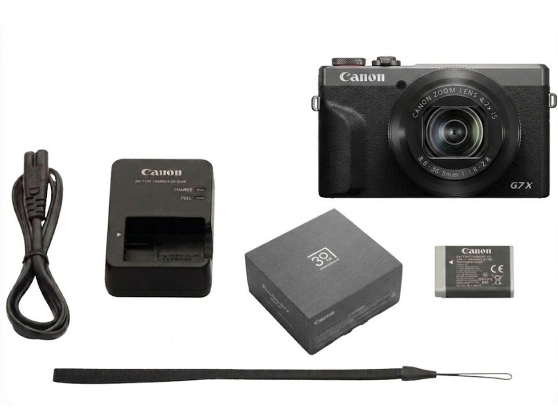 Canon PowerShot G7 X Mark III 20.1MP 4K Digital Camera - Graphite (30th Limited Anniversary Edition) box contents