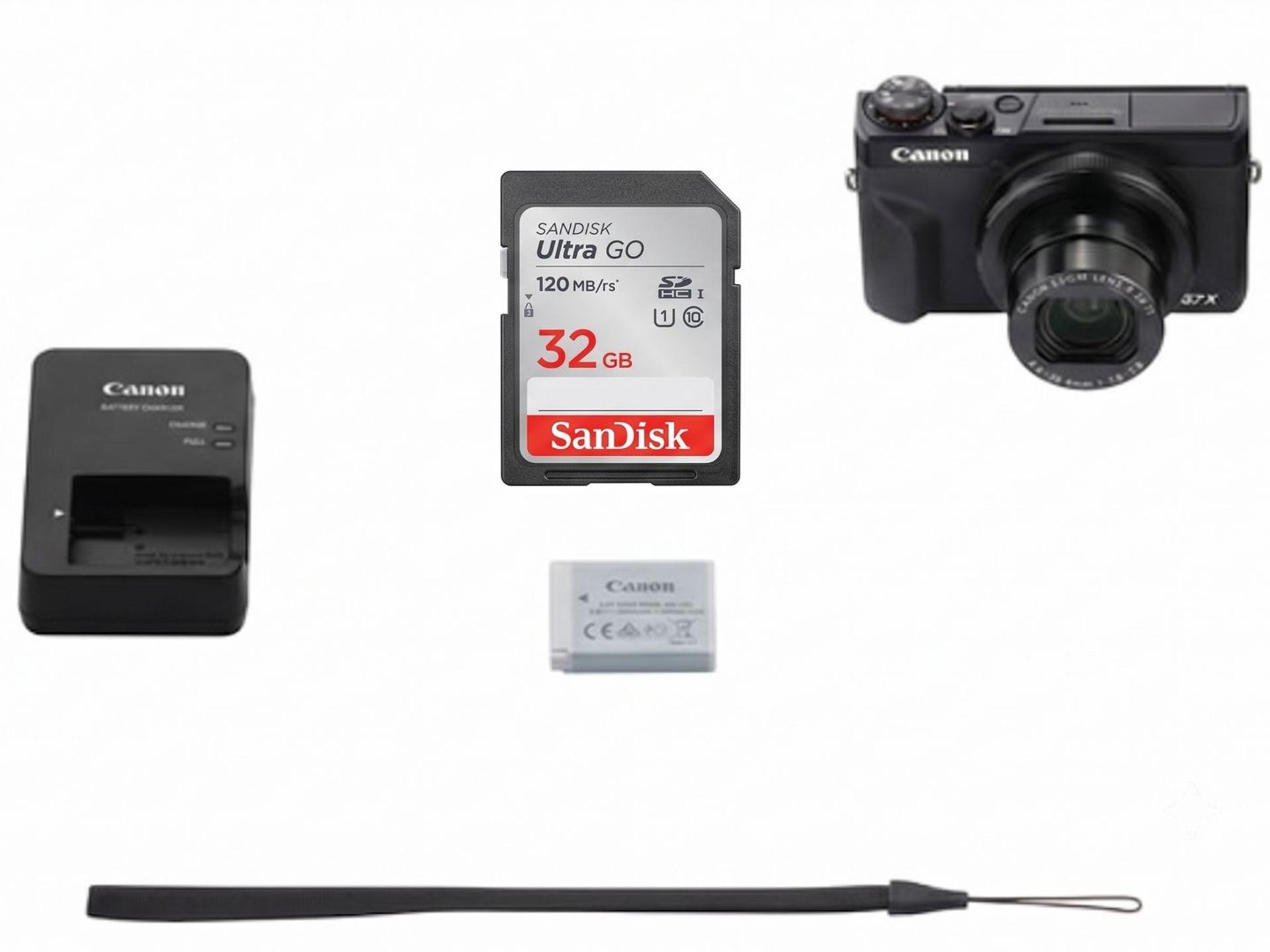 Canon PowerShot G7 X Mark III Digital Camera - Black box contents