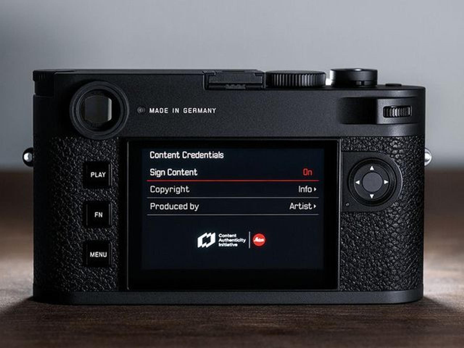 Leica Content Credentials with CAI Technology