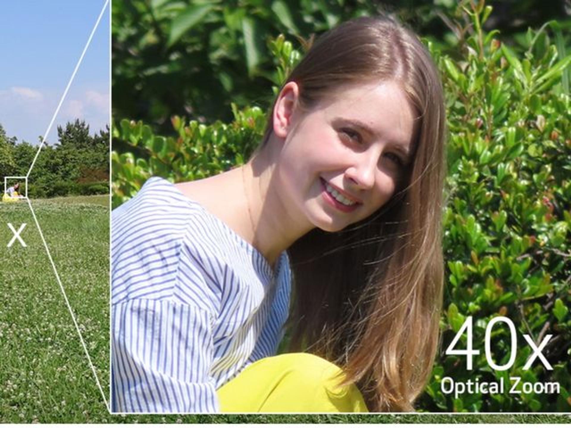 40x optical, 4x digital, 160x total zoom