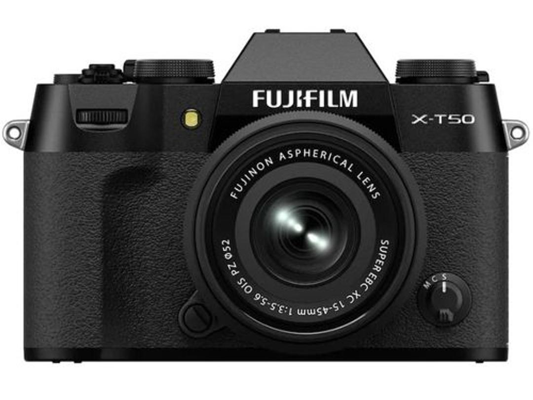 Fujifilm X-T50 Mirrorless Camera with XC 15-45mm f/3.5-5.6 Lens - Black