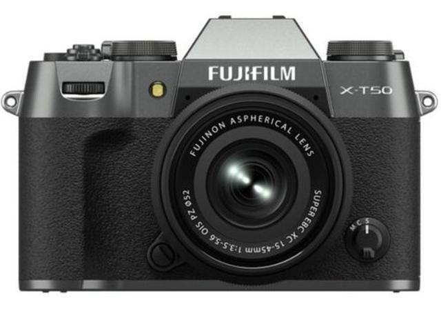 Fujifilm X-T50 Mirrorless Camera with XC 15-45mm f/3.5-5.6 Lens - Silver