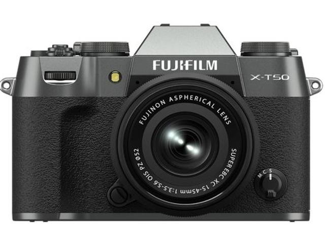 Fujifilm X-T50 Mirrorless Camera with XC 15-45mm f/3.5-5.6 Lens - Charcoal Silver
