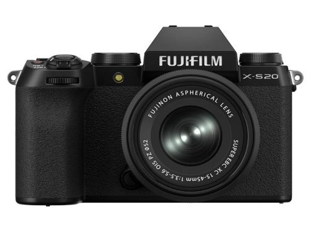 Fujifilm X-S20 Mirrorless Camera with XC 15-45mm f/3.5-5.6 Lens - Black