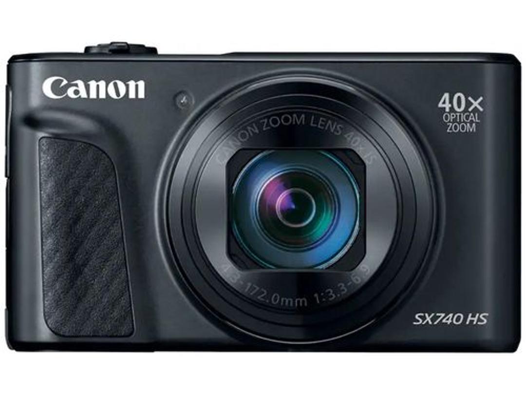 Canon PowerShot SX740 HS Digital Camera, 20.3MP, 4K Video, 40x Optical Zoom, BLACK
