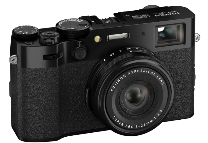Fujifilm X100VI Mirrorless Camera with 23mm f/2.0 Fixed Lens - Black