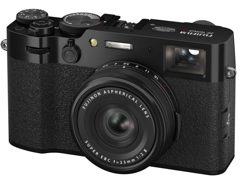 Fujifilm X100VI Mirrorless Camera with 23mm f/2.0 Fixed Lens - Black