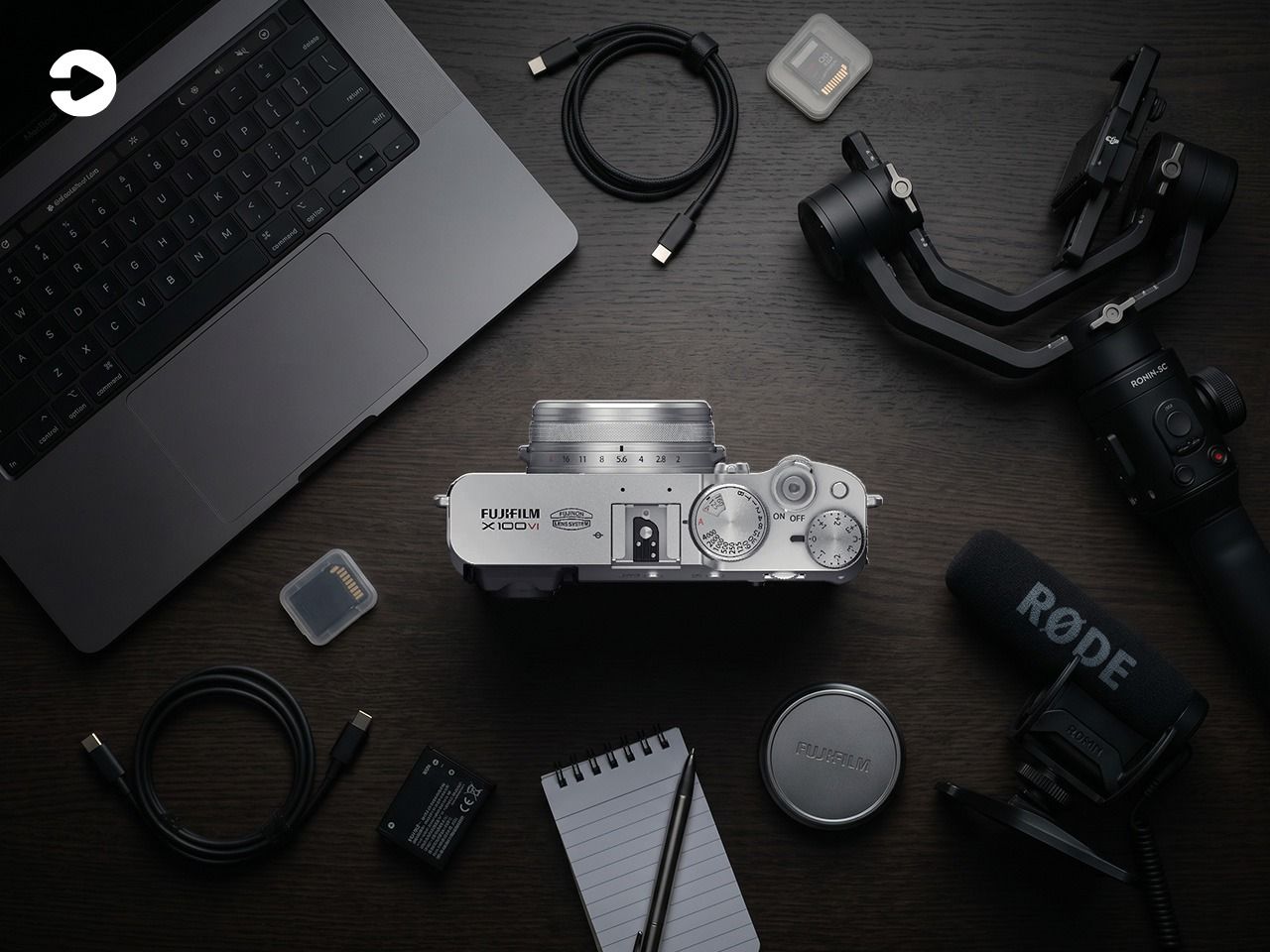 Fujifilm X100VI Mirrorless Camera with 23mm f/2.0 Fixed Lens - Silver