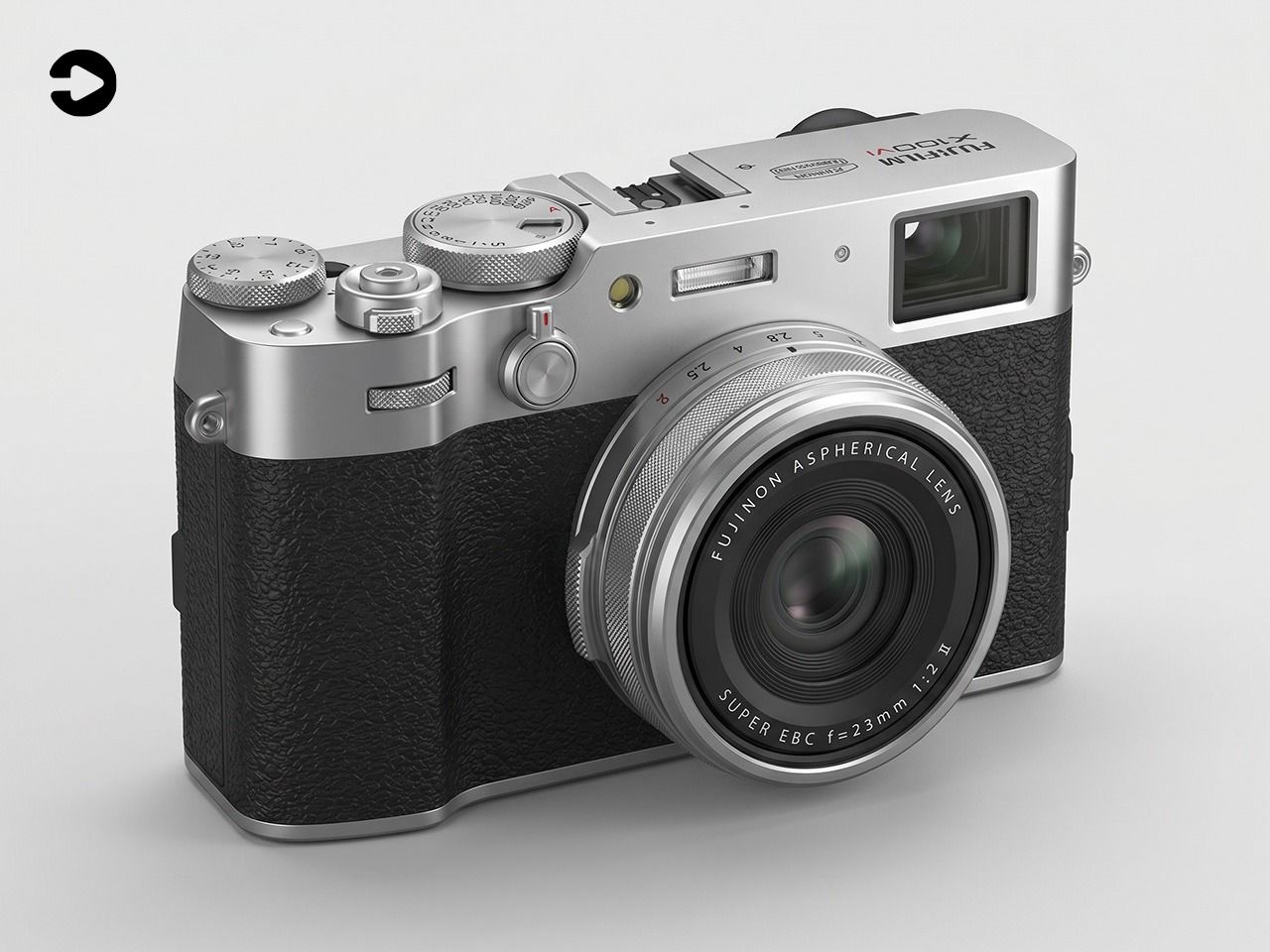 Fujifilm X100VI Mirrorless Camera with 23mm f/2.0 Fixed Lens - Silver